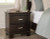 Ashley Covetown Dark Brown Full Panel Bed with Mirrored Dresser, Chest and 2 Nightstands