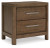 Ashley Cabalynn Light Brown Queen Upholstered Bed with Mirrored Dresser, Chest and 2 Nightstands