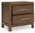 Ashley Cabalynn Light Brown Queen Upholstered Bed with Mirrored Dresser, Chest and 2 Nightstands