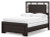 Ashley Covetown Dark Brown Full Panel Bed with Mirrored Dresser and Nightstand