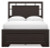 Ashley Covetown Dark Brown Full Panel Bed with Mirrored Dresser