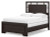 Ashley Covetown Dark Brown Full Panel Bed with Mirrored Dresser