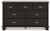 Ashley Covetown Dark Brown Full Panel Bed with Dresser