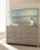 Ashley Culverbach Gray Full Panel Bed with Dresser