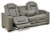 Ashley Backtrack Gray Sofa, Loveseat and Recliner