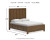 Ashley Cabalynn Light Brown Queen Panel Bed with Storage with Mirrored Dresser, Chest and Nightstand