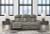 Ashley Backtrack Gray Sofa and Loveseat