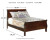 Ashley Alisdair Reddish Brown Full Sleigh Bed with Mirrored Dresser, Chest and Nightstand