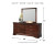 Ashley Alisdair Reddish Brown California King Sleigh Bed with Mirrored Dresser and 2 Nightstands