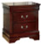 Ashley Alisdair Reddish Brown Full Sleigh Bed with Mirrored Dresser and 2 Nightstands