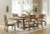 Ashley Cabalynn Light Brown Dining Table and 6 Chairs