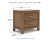 Ashley Cabalynn Light Brown California King Upholstered Bed with Mirrored Dresser and 2 Nightstands