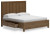 Ashley Cabalynn Light Brown California King Panel Bed with Storage with Mirrored Dresser, Chest and Nightstand