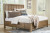 Ashley Cabalynn Light Brown King Panel Bed with Storage with Mirrored Dresser and Chest