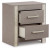 Ashley Surancha Gray Full Panel Bed with Mirrored Dresser, Chest and Nightstand