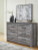 Ashley Bronyan Dark Gray Queen Panel Bed with Dresser and Nightstand