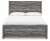 Ashley Bronyan Dark Gray Queen Panel Bed with Dresser and Nightstand