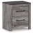 Ashley Bronyan Dark Gray Queen Panel Bed with Dresser and Nightstand