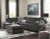 Ashley Accrington Granite 2-Piece Sleeper Sectional with LAF Chaise and Ottoman