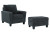 Ashley Abinger Smoke Chair and Ottoman