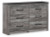 Ashley Bronyan Dark Gray King Panel Bed with Dresser and Nightstand