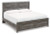 Ashley Bronyan Dark Gray King Panel Bed with Dresser and Nightstand