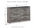 Ashley Bronyan Dark Gray King Panel Bed with Dresser and Nightstand