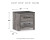 Ashley Bronyan Dark Gray King Panel Bed with Dresser and Nightstand