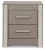 Ashley Surancha Gray Full Panel Bed with Mirrored Dresser, Chest and 2 Nightstands