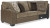 Benchcraft Abalone Chocolate 3-Piece Sectional with Ottoman