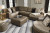 Benchcraft Abalone Chocolate 3-Piece Sectional with Ottoman
