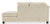 Ashley Abinger Natural 2-Piece Sleeper Sectional with RAF Chaise and Ottoman Ashley Abinger Natural 2-Piece Sleeper Sectional with RAF Chaise and Ottoman