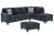 Ashley Abinger Natural 2-Piece Sleeper Sectional with RAF Chaise and Ottoman Ashley Abinger Natural 2-Piece Sleeper Sectional with RAF Chaise and Ottoman