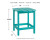 Ashley Sundown Treasure Turquoise Outdoor Chair with End Table