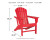 Ashley Sundown Treasure Red Outdoor Chair with End Table