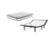 Ashley 10 Inch Bonnell with  White Mattress with Adjustable Base