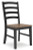 Ashley Wildenauer Brown Black Dining Table and 2 Chairs and Bench