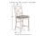 Ashley Robbinsdale Antique White Counter Height Dining Table and 4 Barstools