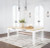 Ashley Ashbryn White Natural Dining Table and 2 Chairs and Bench