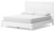 Ashley Binterglen White California King Panel Bed with Mirrored Dresser and Nightstand