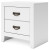 Ashley Binterglen White California King Panel Bed with Mirrored Dresser and Nightstand