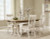 Benchcraft Shaybrock Antique White Brown Dining Table and 4 Chairs