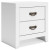 Ashley Binterglen White King Panel Bed with Dresser and Nightstand