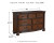 Ashley Lavinton Brown California King Poster Bed with Dresser