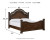 Ashley Lavinton Brown King Poster Bed with Mirrored Dresser and Nightstand
