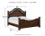 Ashley Lavinton Brown King Poster Bed with Mirrored Dresser