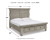 Harrastone Gray King Panel Bed with Mirrored Dresser, Chest and 2 Nightstands