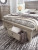 Harrastone Gray California King Panel Bed with Mirrored Dresser