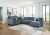 Benchcraft Maxon Place Navy 3-Piece Sectional with Chaise