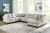 Benchcraft Maxon Place Navy 3-Piece Sectional with Chaise